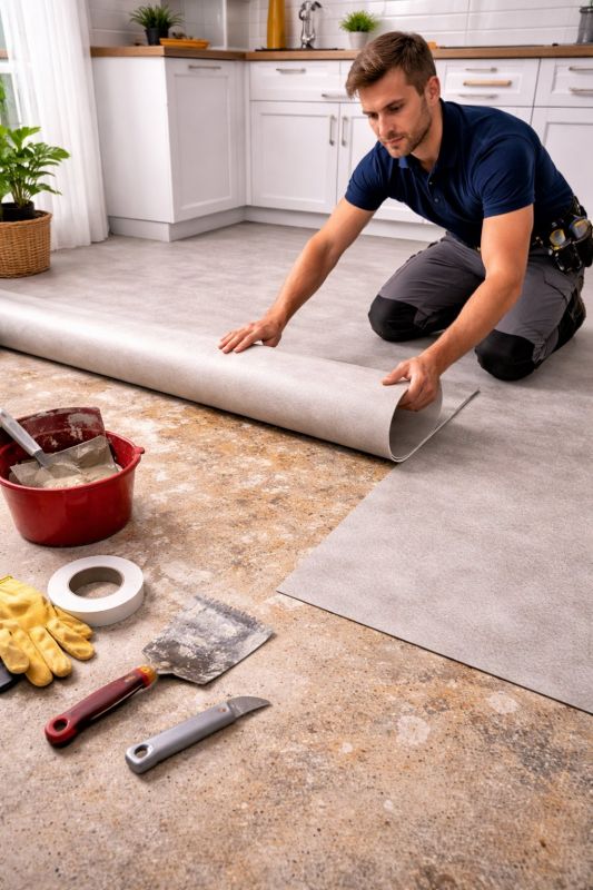 Linoleum Floor Installation in La Plata, MD