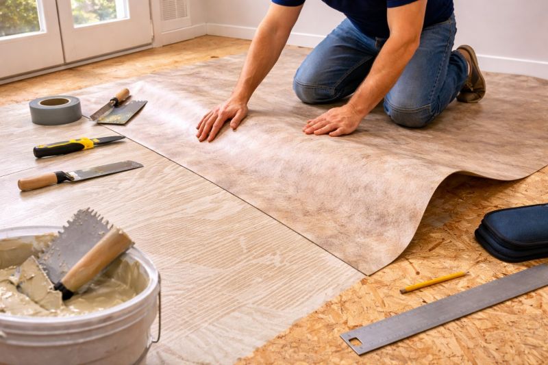 Sheet Vinyl Installation in Triangle, VA