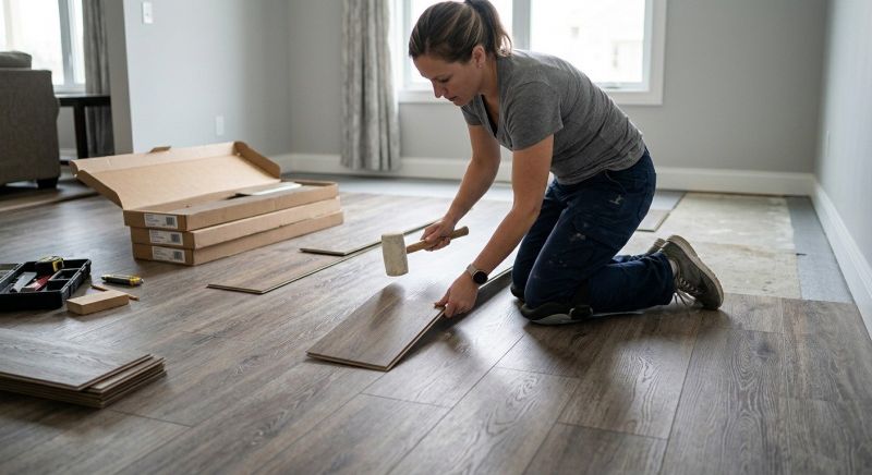 Vinyl Plank Floor Installation in La Plata, MD